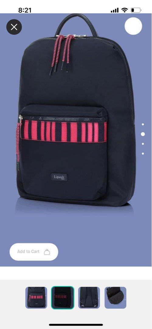 Lipault samsonite Plume Essentials Corde Laptop Backpack