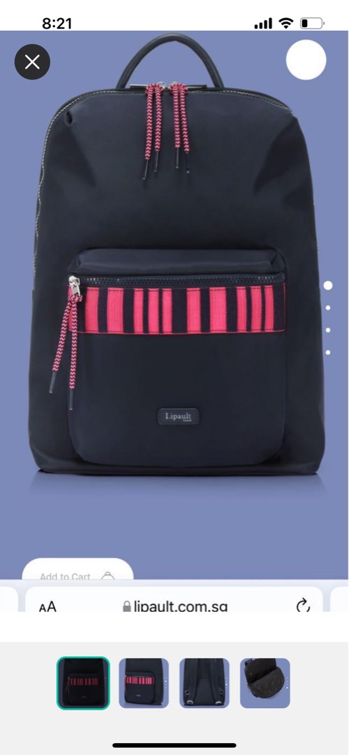 Lipault plume sale essentials laptop backpack