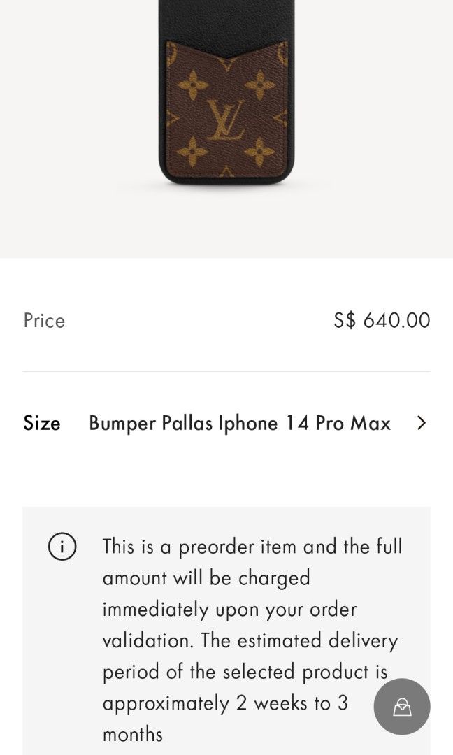 iPhone 14 Pro Pallas Bumper Case Monogram Canvas - Wallets and