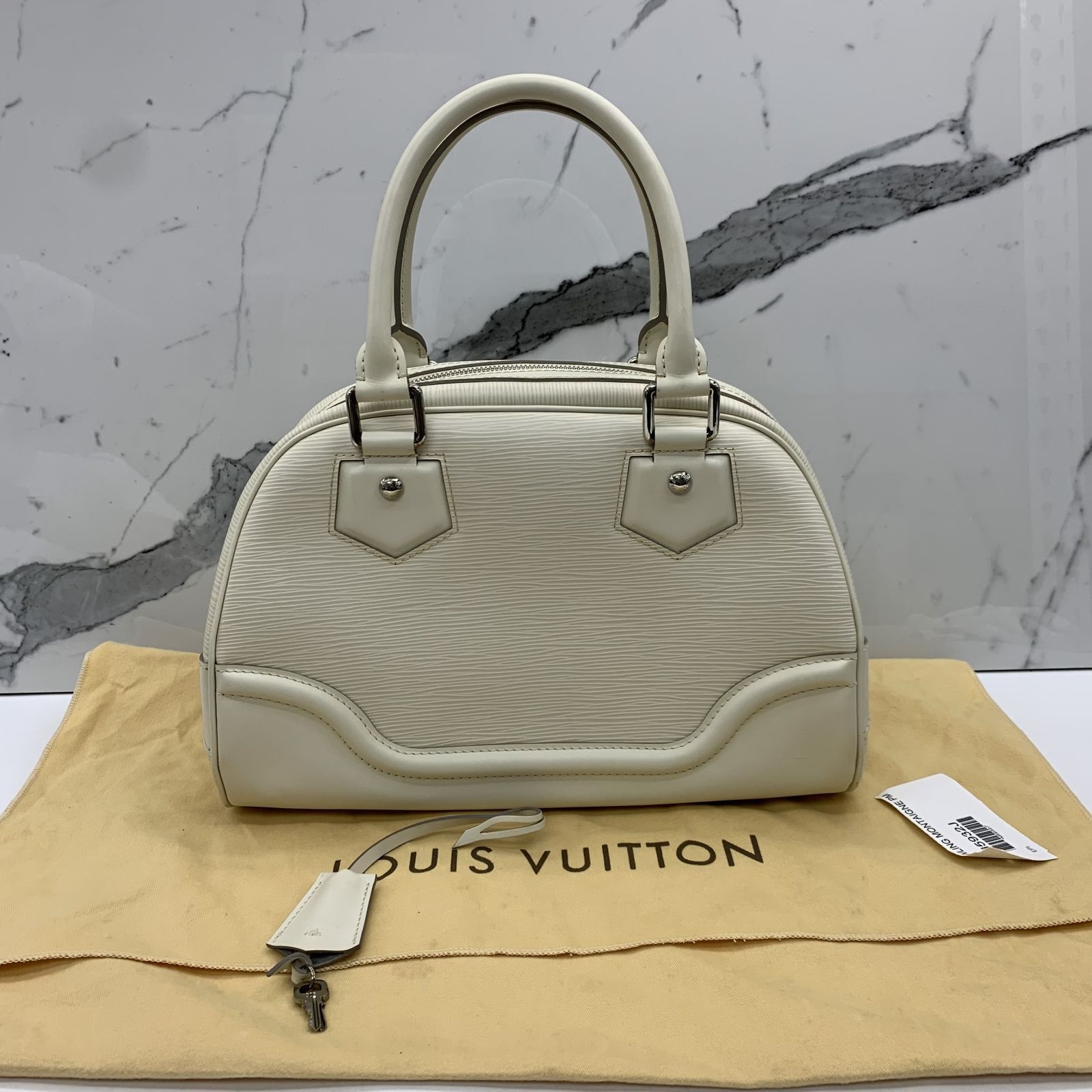 Louis Vuitton LV GHW Pochette Troca 2way Shoulder Bag Lambskin Leather  Beige