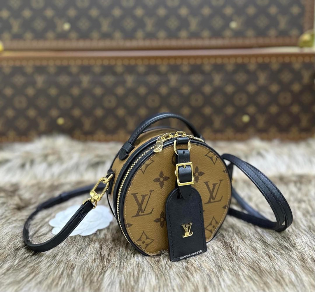 Authentic Louis Vuitton Boite Chapeau Souple In Giant Reverse Monogram,  Luxury, Bags & Wallets on Carousell