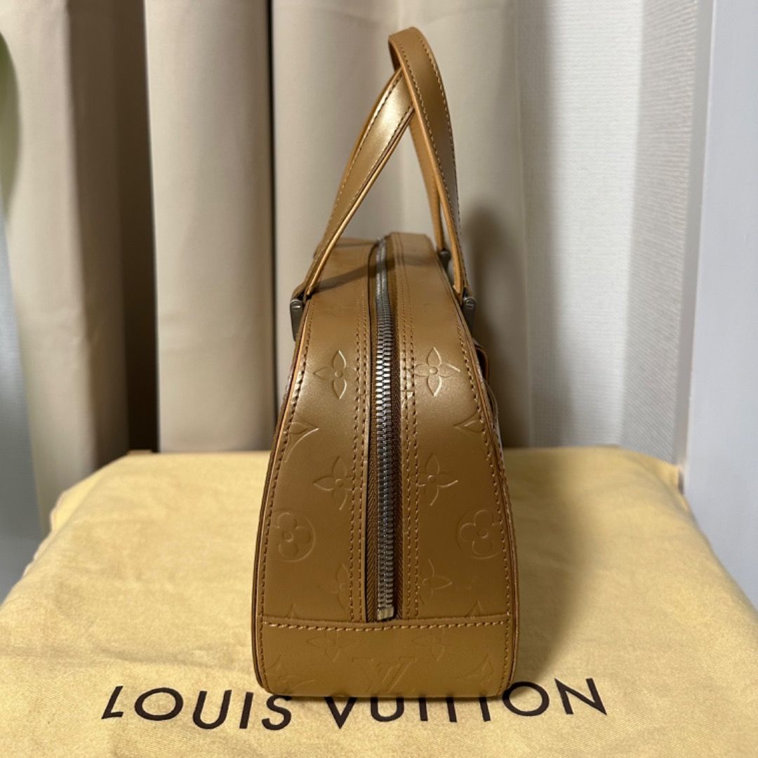 Authentic Louis Vuitton LV Hand Bag Shelton Beige Monogram Matt w LV Dust  bag