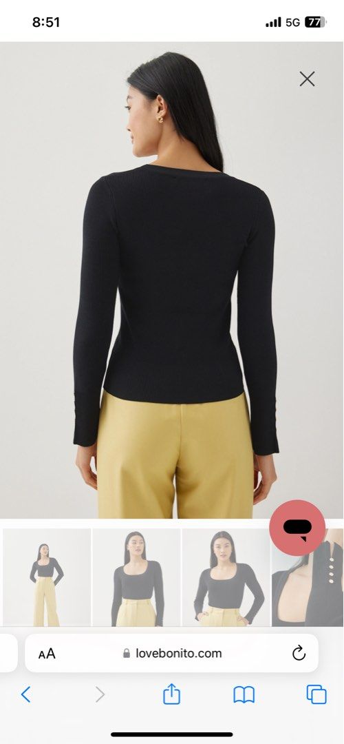 Buy Evia Scoop Neck Knit Top @ Love, Bonito Singapore, Shop Women's  Fashion Online