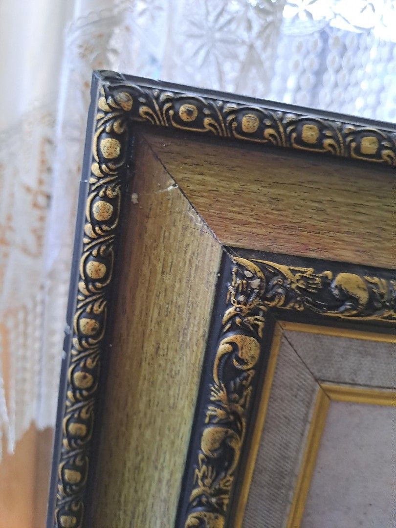 Lukisan pemandangan tepi sungai, Desain & Kerajinan Tangan, Karya Seni