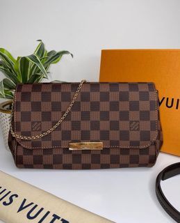 Lv Favorite azure mm size (with light dirt inside ), Luxury, Bags & Wallets  on Carousell