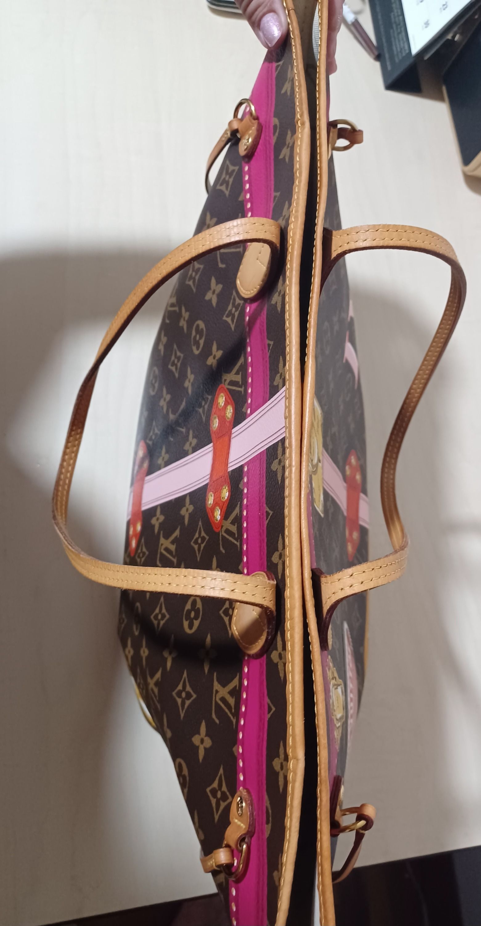 💖Wow!!💖BNIB LV Neverfull Summer Trunk collection Monogram Pink 2018,  Luxury, Bags & Wallets on Carousell
