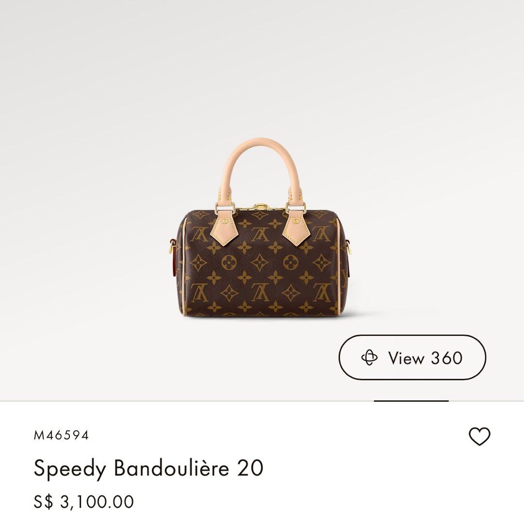 Lv Speedy 20, Luxury, Bags & Wallets on Carousell