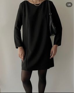 Maje black long sleeves with mesh detail on back