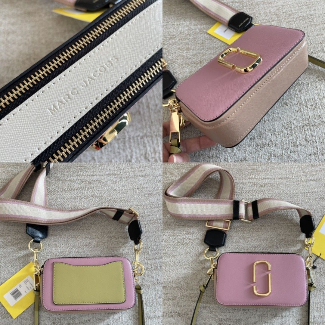 Marc Jacobs Snapshot Bag Black x Pink, Women's Fashion, Bags & Wallets,  Cross-body Bags on Carousell