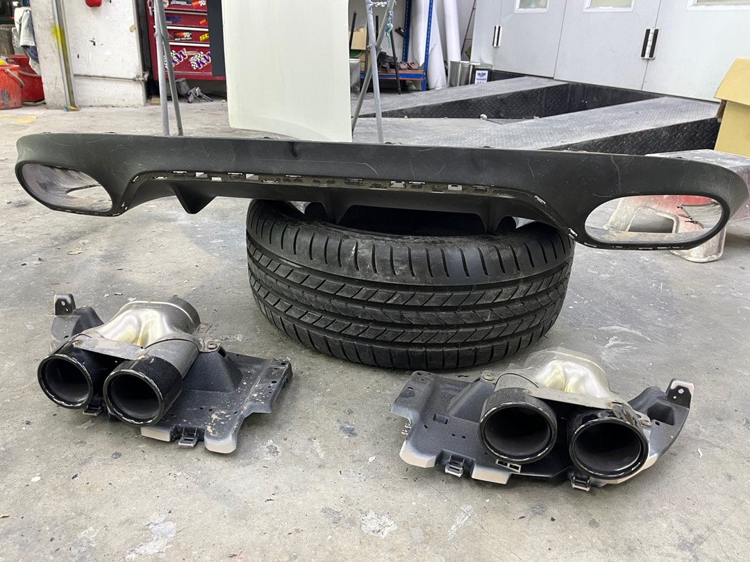 MB W238 AMG exhaust tips and diffuser, Car Accessories, Accessories on