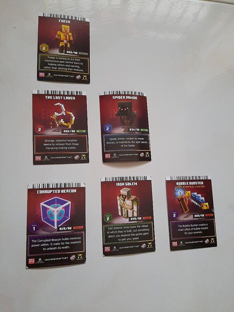 Minecraft Cards Hobbies Toys Toys Games on Carousell