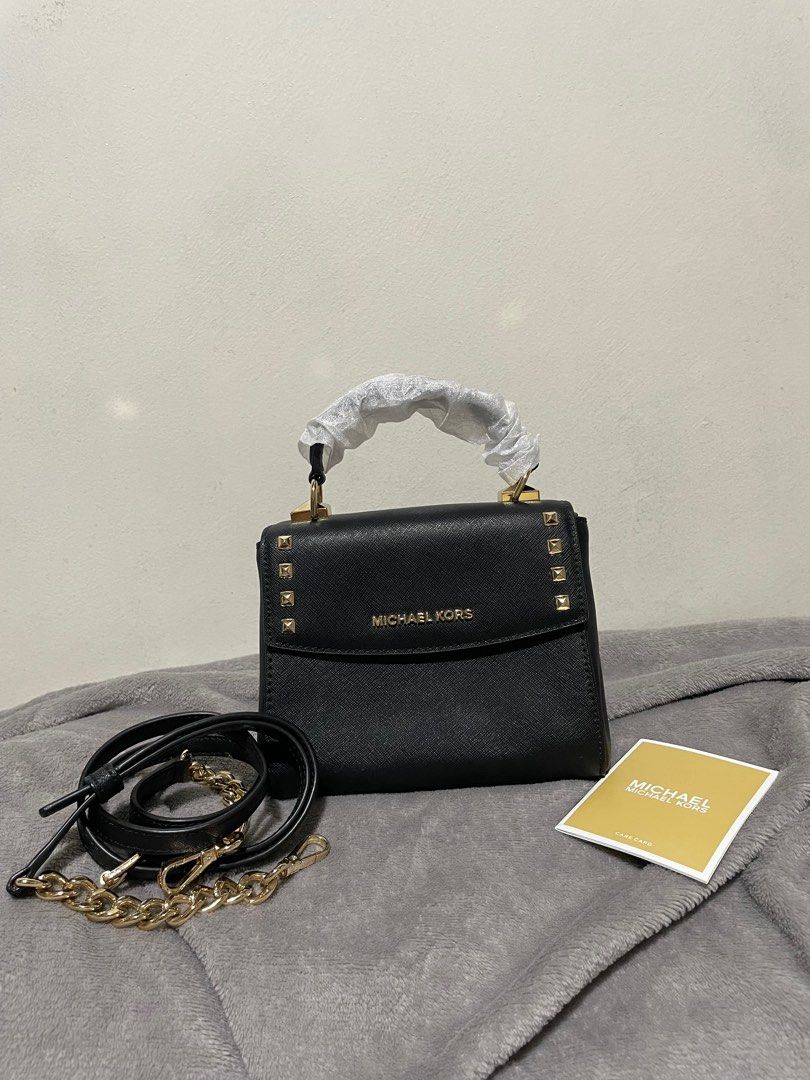 MK michael kors Karla Mini in black and gold hardware Women s