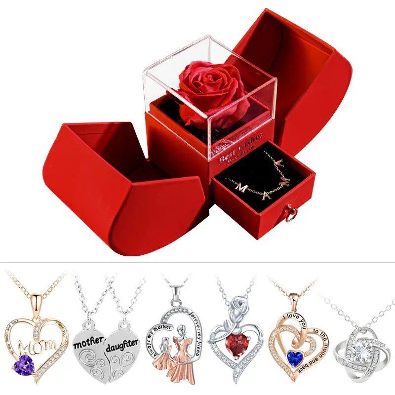 Mother And Daughter Jewelry Pendant Necklace with Soap Forever
