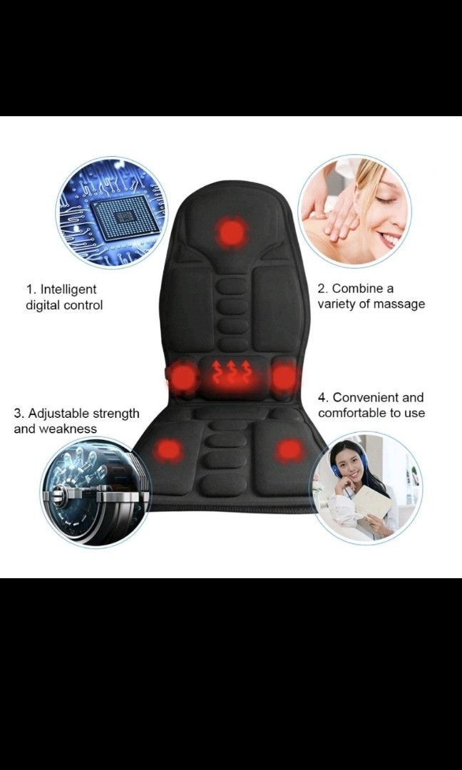 NAIPO PORTABLE SEAT CUSHION WITH VIBRATION AND HEAT Health