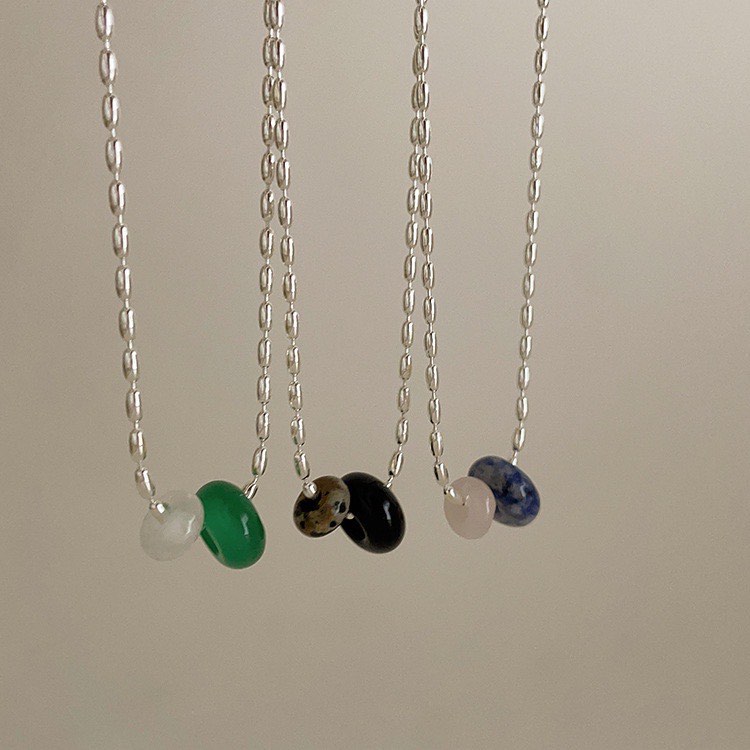 Real discount stone pendant