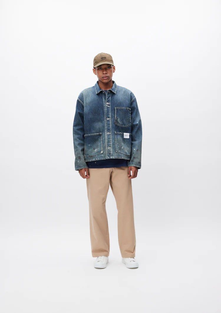 Wtaps Neighborhood 23FW WASHED SHORT COVERALL JACKET XL, 男裝
