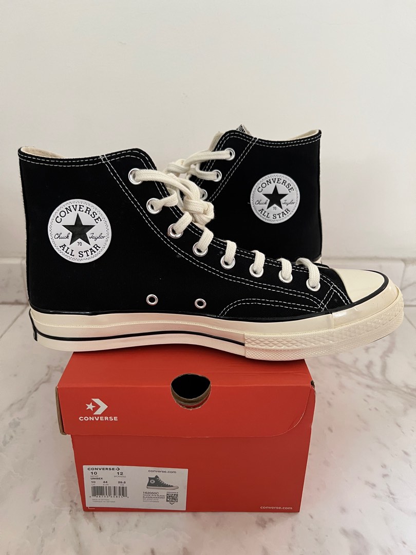 New Converse All Star Chuck 70 Hi Black UK10 Men s Fashion