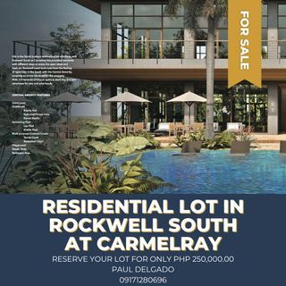 NEWLY LAUNCHED ROCKWELL SOUTH AT CARMELRAY LOTS