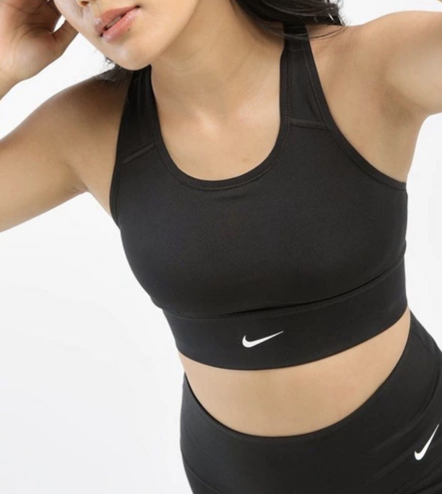 Nike Swoosh Women's Medium-Support 1-Piece Padded Longline Sports Bra. Nike  IN