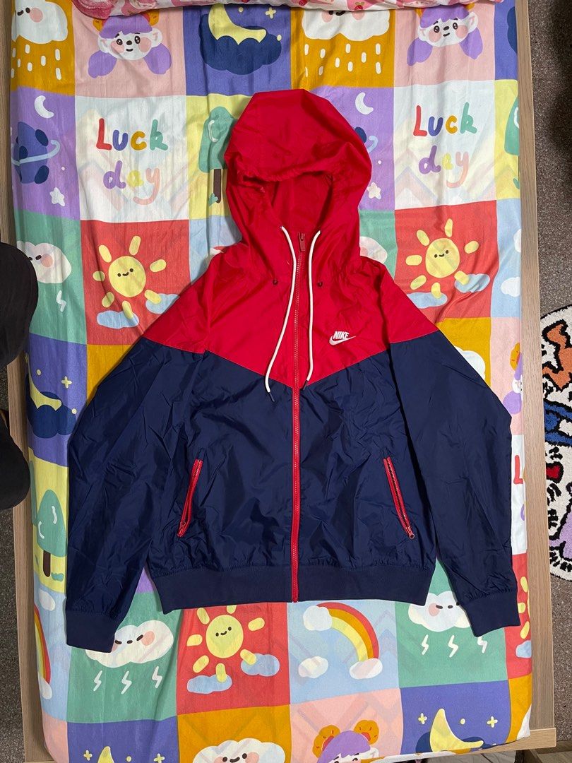 Red white blue nike windbreaker outlet