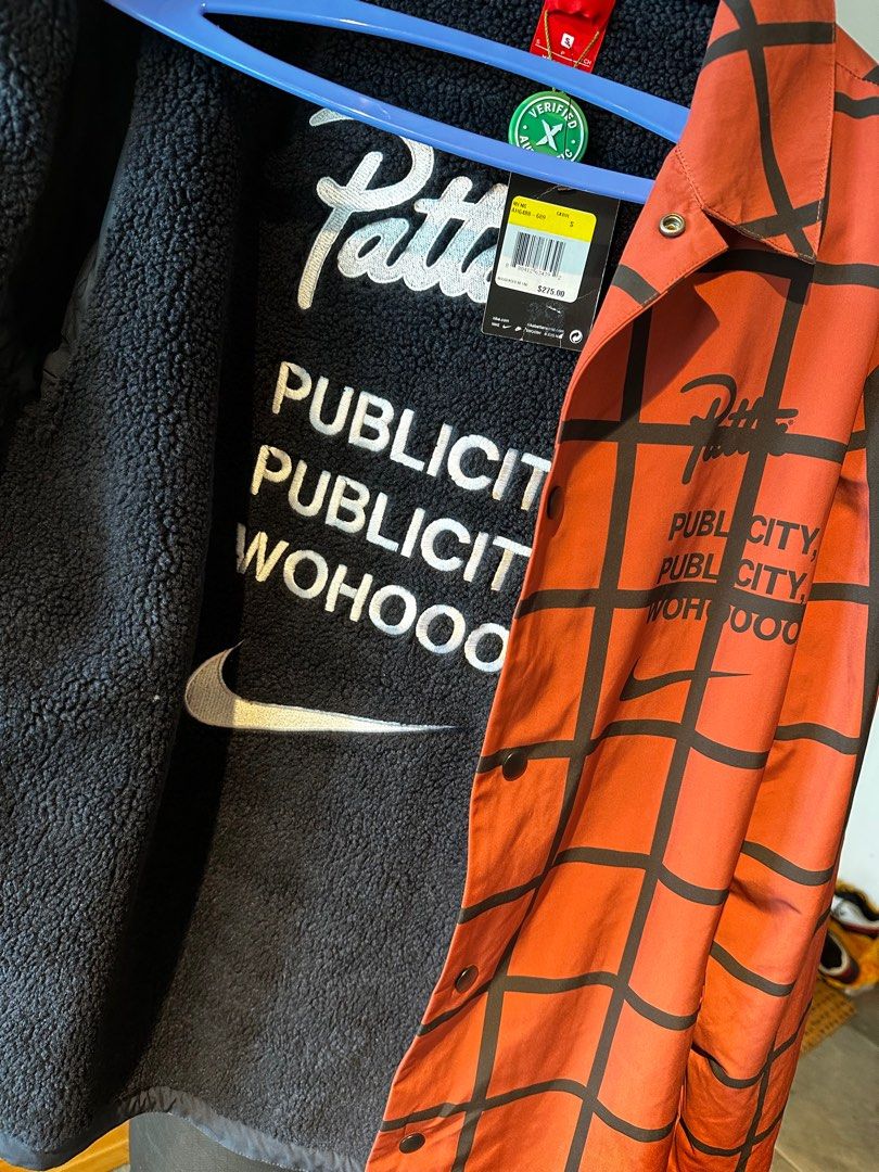 Nike x Patta Coach Jacket Men s Fashion Coats Jackets and