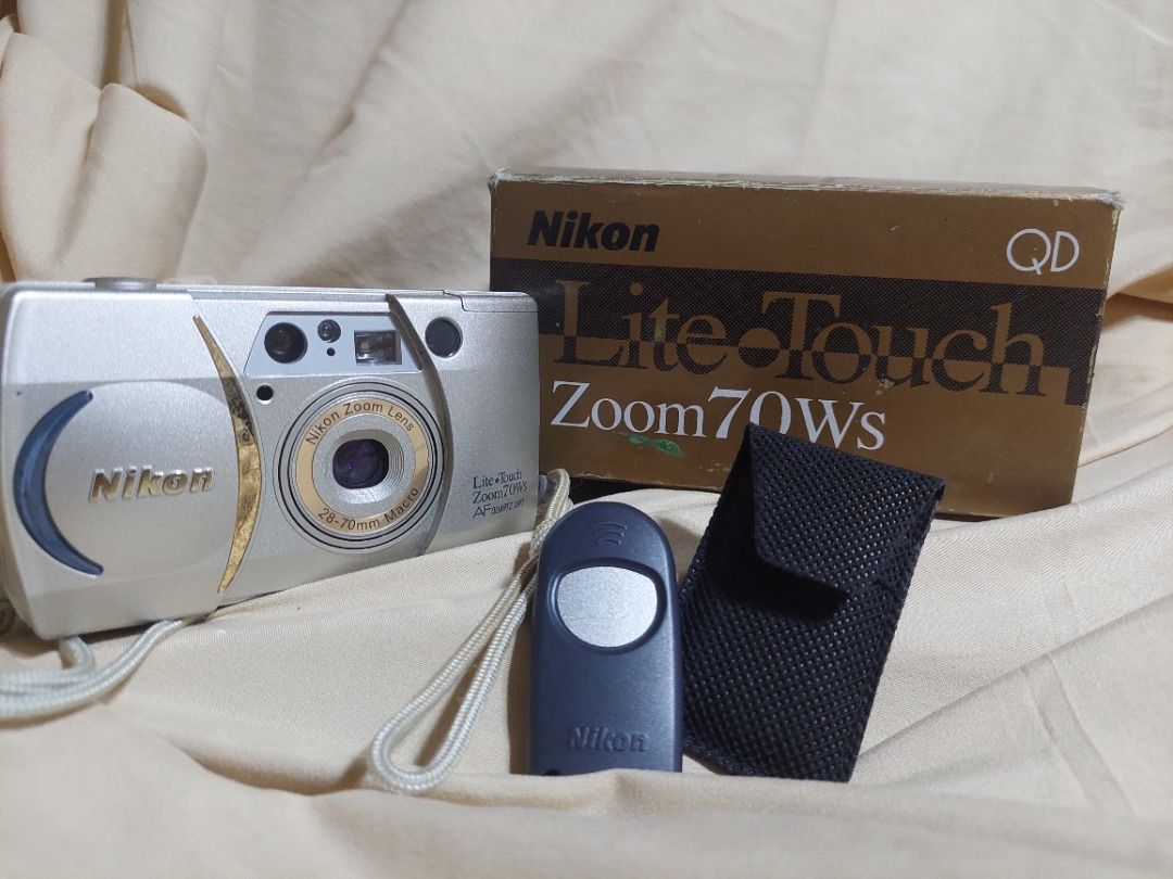 Nikon Lite Touch Zoom 70ws (35mm Format) (Category: Cameras) located in Puerto Princesa. Submitted by jessagalicia5834 (Listing ID 1258699292, Image 1). Description: Conditions: -Fully Functional -Mininal to unnoticeable scratches -All keys/buttons are working -Bought in a Japan Surplus in this state with box Specs: 35mm film format Coated Nikon Zoom Macro 28-70mm Flash Mode Self Timer Built-in Flash Optical Viewfinder LCD Display (Modes and Film