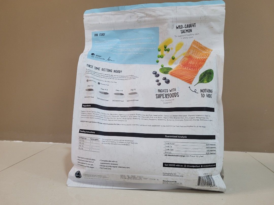 Nood Premium Cat Salmon, Pet Supplies, Pet Food on Carousell