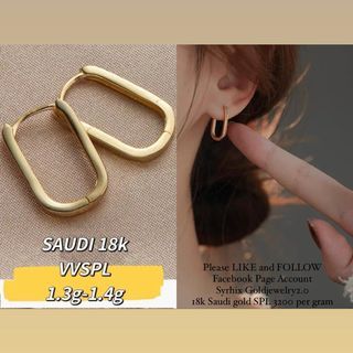 Only P3200/grams! 18K Saudi Gold Earring