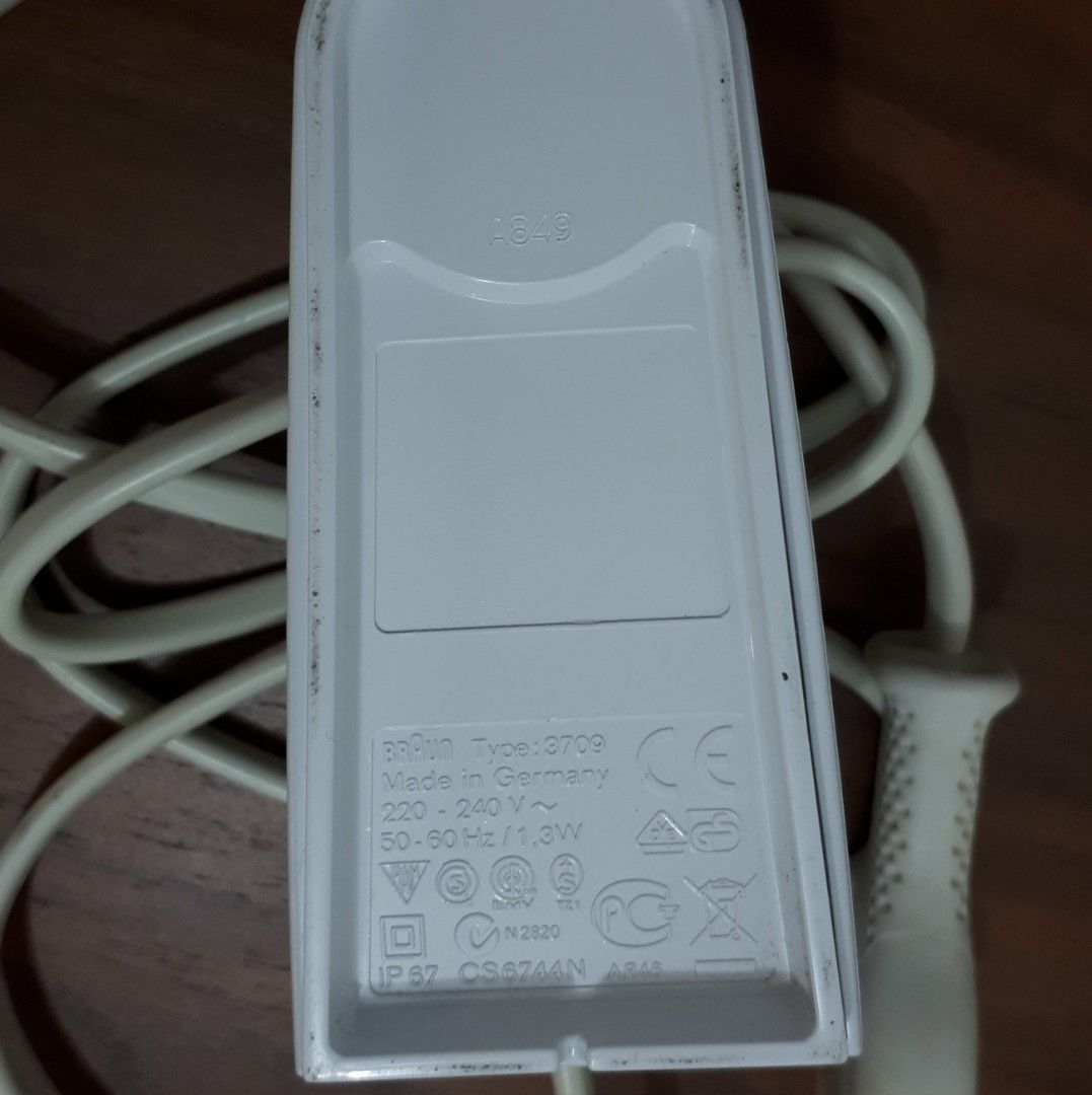 Oral-B Charger Cradle Braun Original Type 3709, Beauty & Personal Care ...