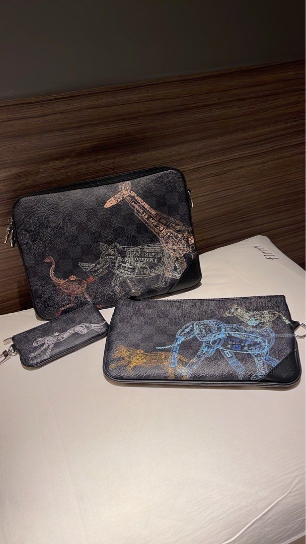 Louis Vuitton Trio Messenger Bag Limited Edition Wild Animals