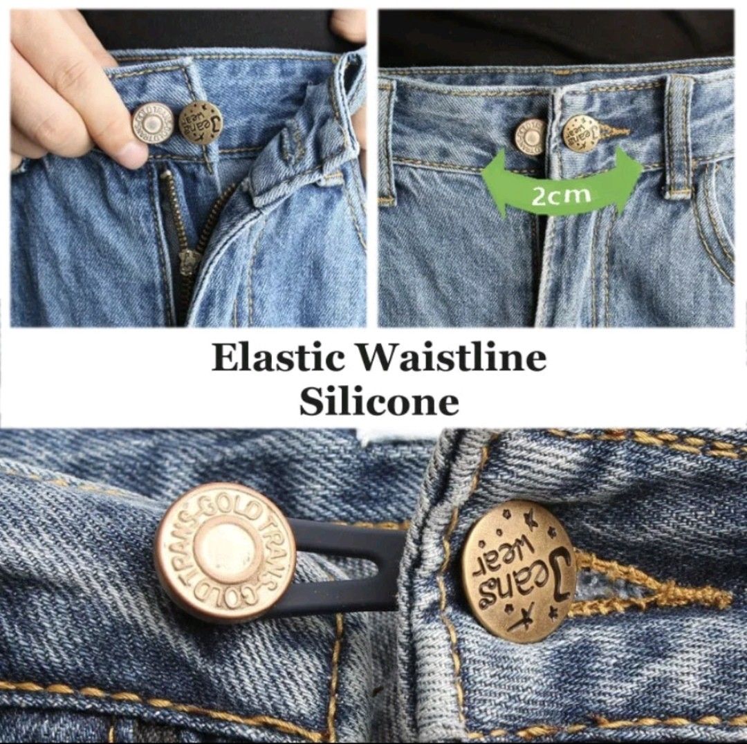 6 Pants Extender Waist Expanders Button Jeans Maternity Quick Fix