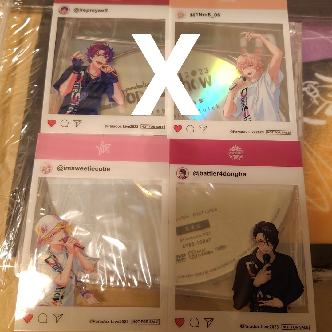 Paradox Live Dope Show 2023 Blu-ray Bonus Clear Cards