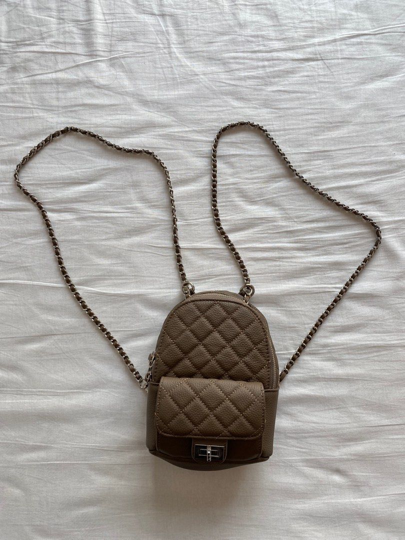 Chain strap mini backpack best sale