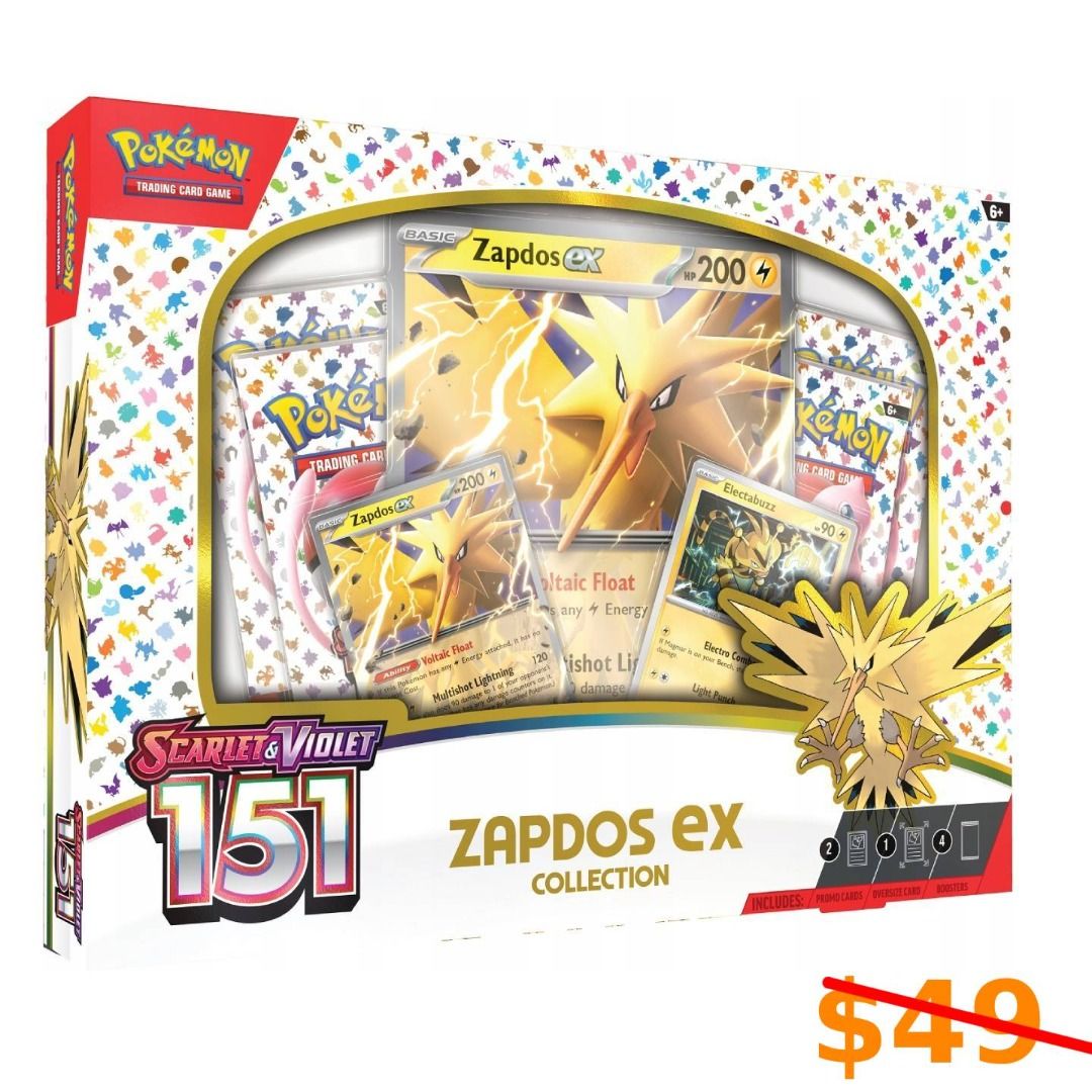 Pokémon - Zapdos - 151, Hobbies & Toys, Toys & Games on Carousell