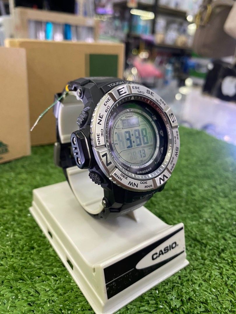 高品質の人気 CASIO プロトレックPRW-3500-1JFソーラー電波時計 メンズ