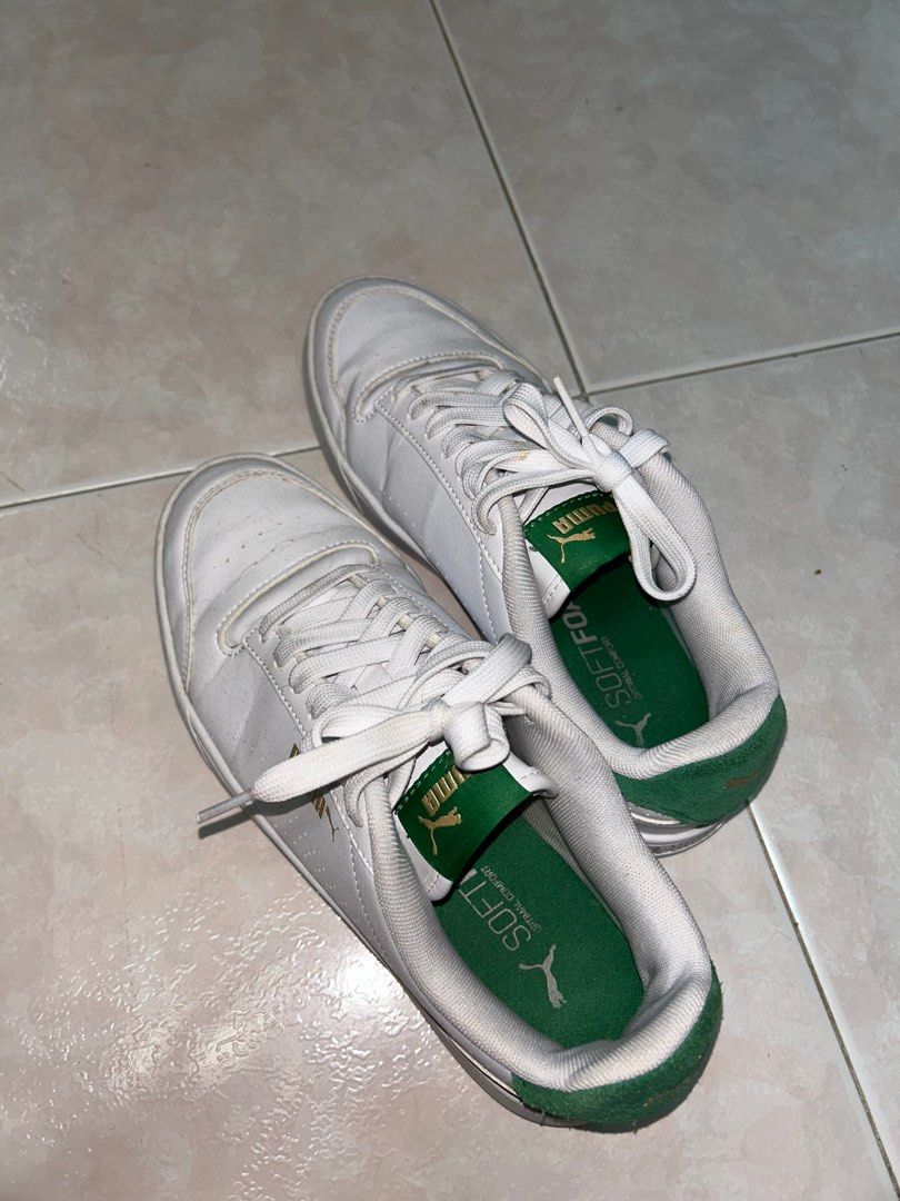 White green puma sale shoes