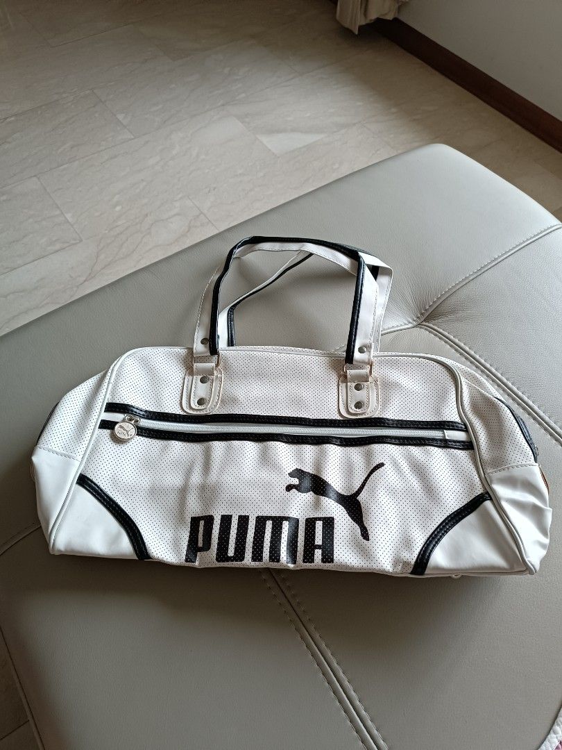 Puma leather clearance sports bag
