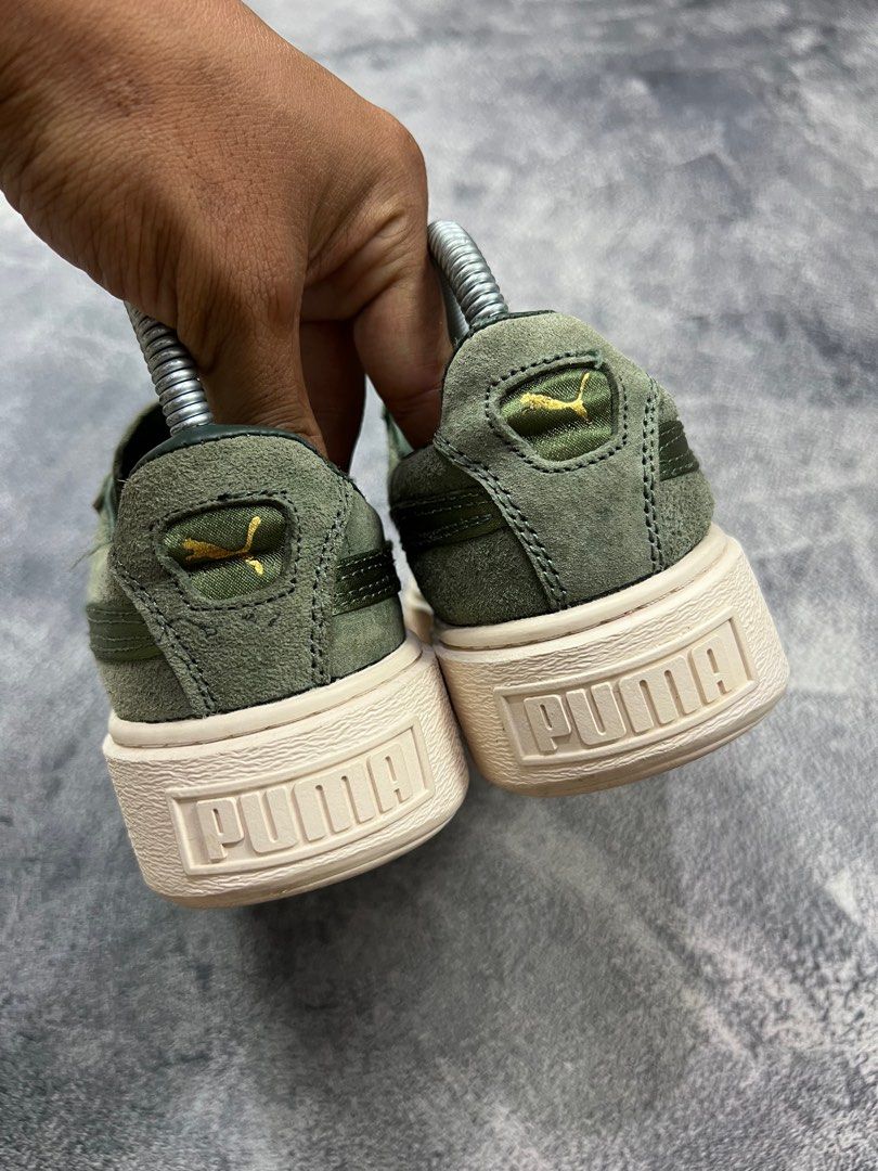Puma platform olive top