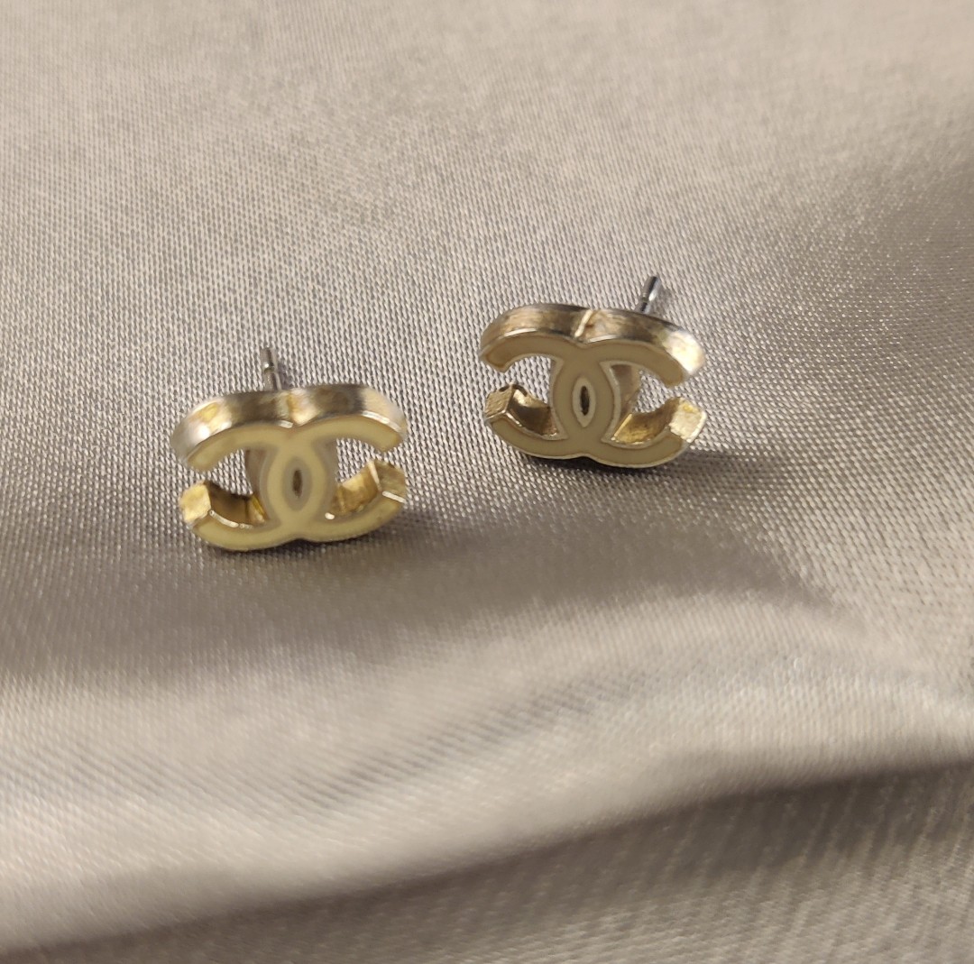 Rare vintage Chanel CC Mark Earrings, Luxury, Accessories on Carousell
