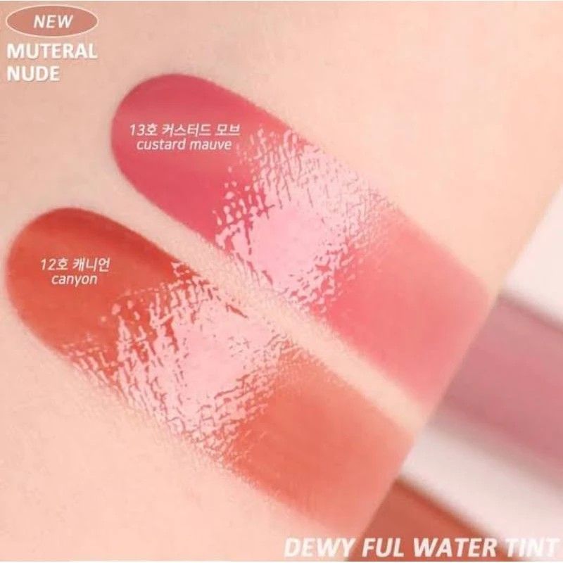 [Ready Stock] ROM&ND Dewyful Water Tint 13 Custard Mauve 12 Canyon Best