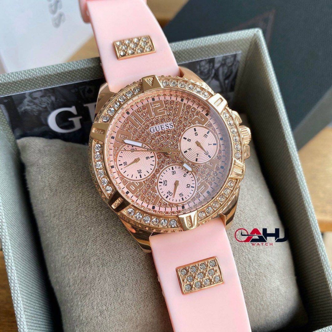 Guess lady sale frontier watch pink
