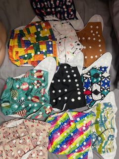 Reusable cloth diaper with inserts