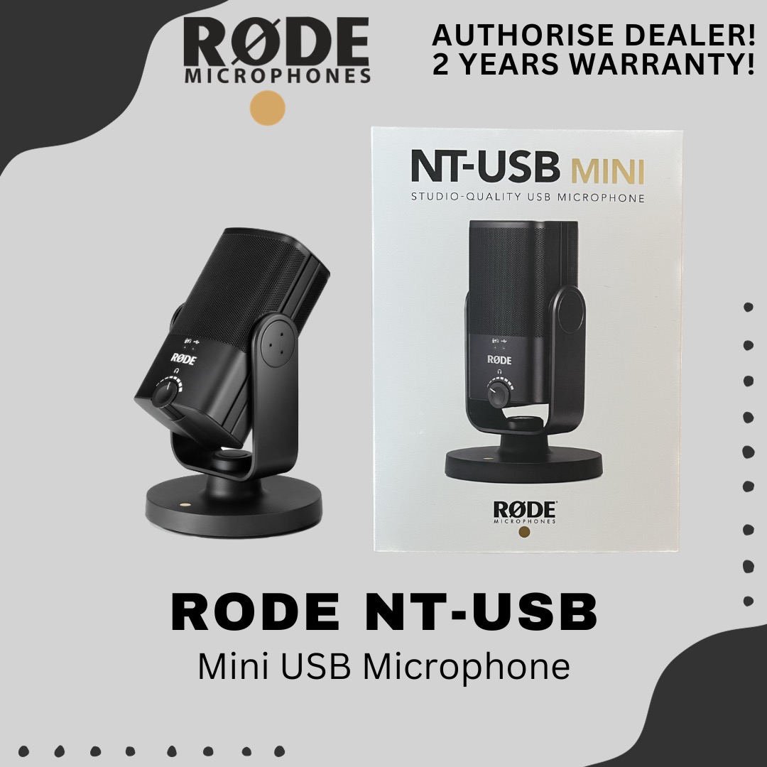RODE NT-USB Mini USB Microphone, Audio, Microphones on Carousell