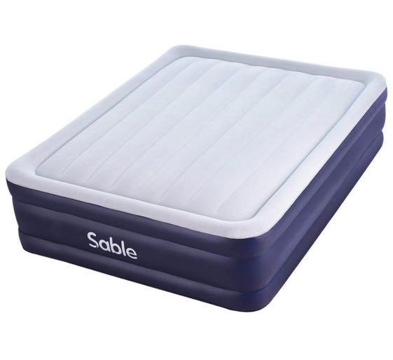 Sable Air Mattress Queen Size with Builtin Electric Pump, Furniture