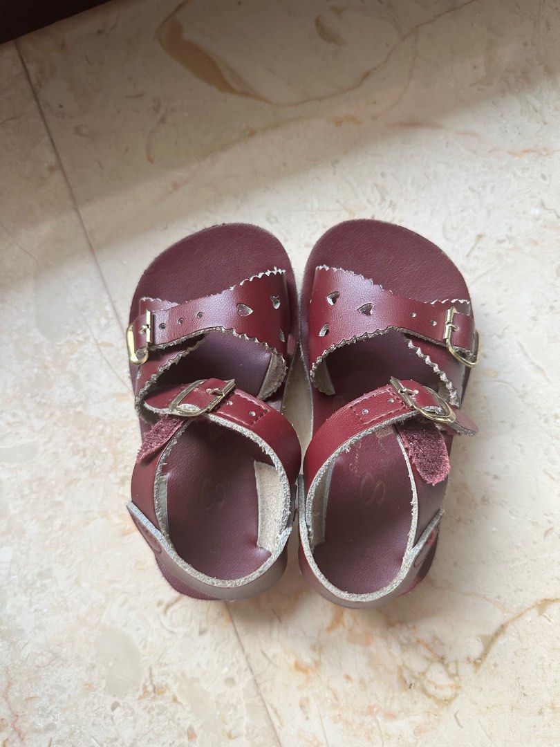 Saltwater Sweetheart Claret Sandals Size 6 Babies Kids Babies