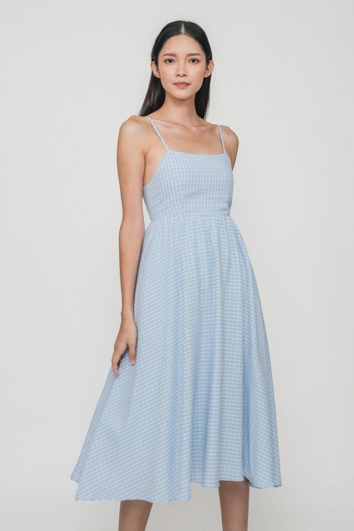 Gingham formal clearance dress