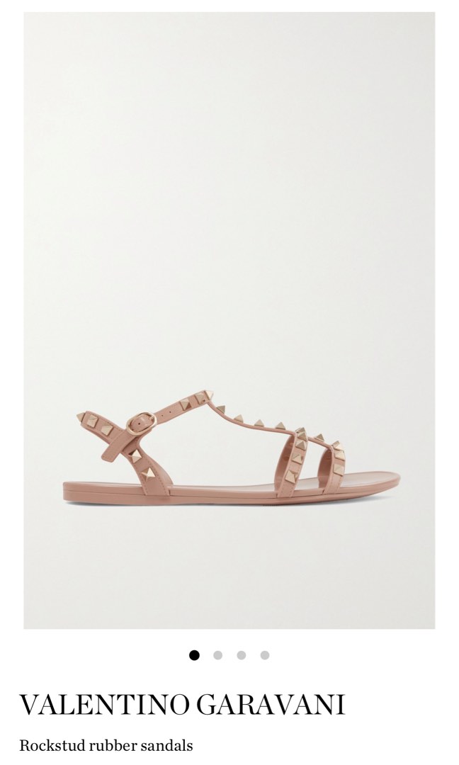 Valentino rockstud hotsell rubber sandals
