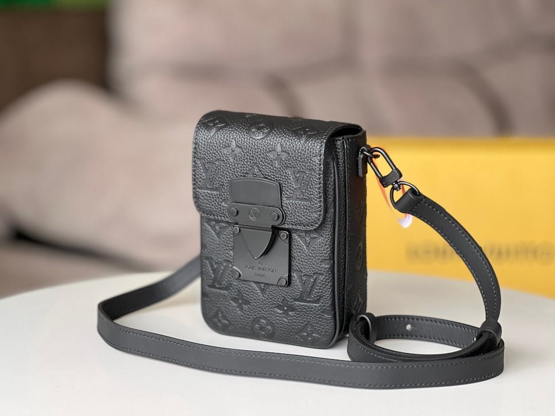 S-Lock Vertical Wearable Wallet Monogram Macassar - Bags