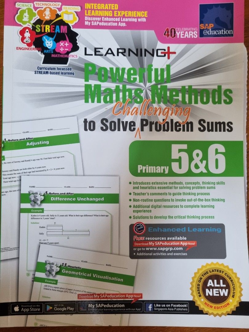 Solve Challenging Problem Sums P5 & P6, Hobbies & Toys, Books ...