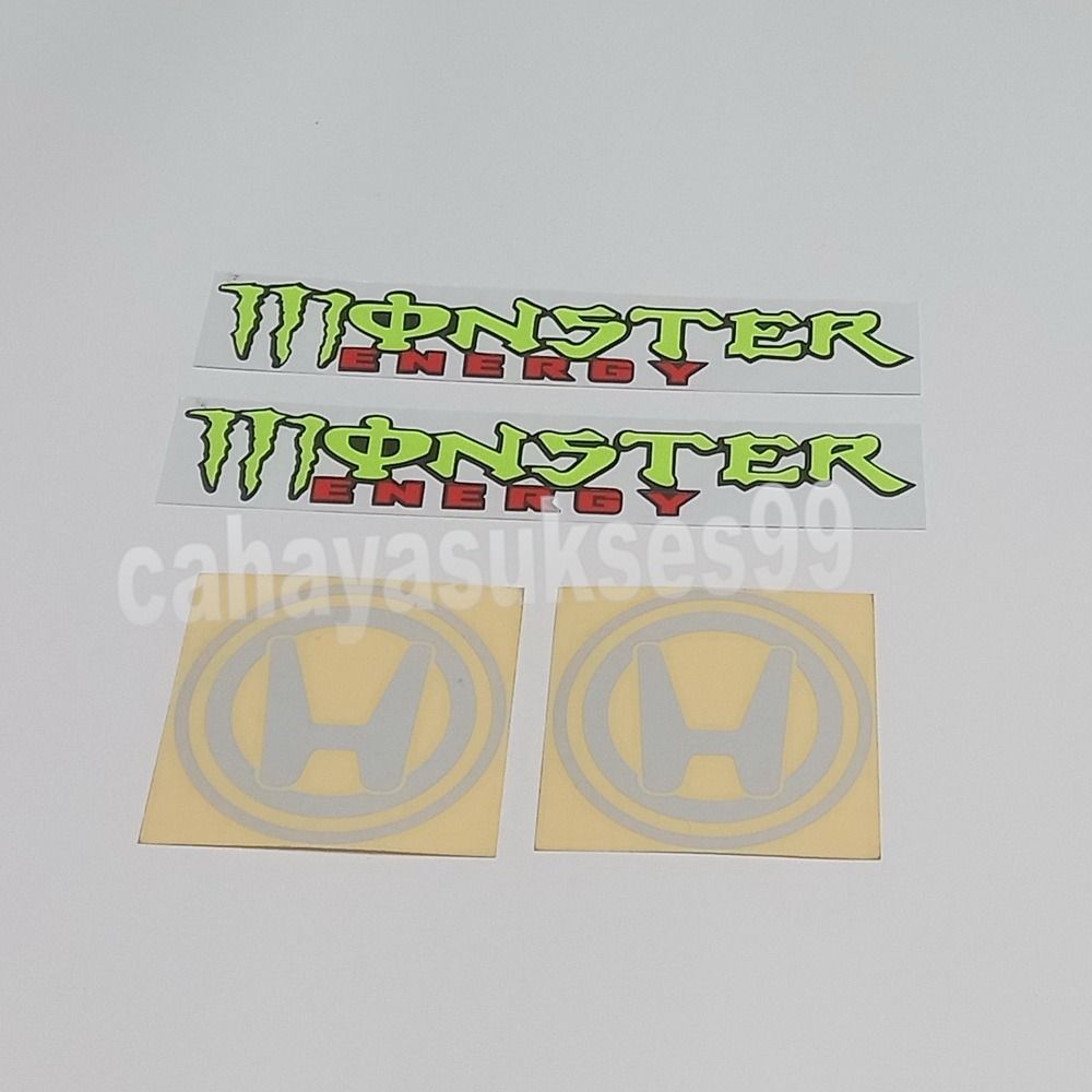 Sticker Motor Monster Energy 20cm x 3,5cm Stiker Tangki Motor HONDA ...